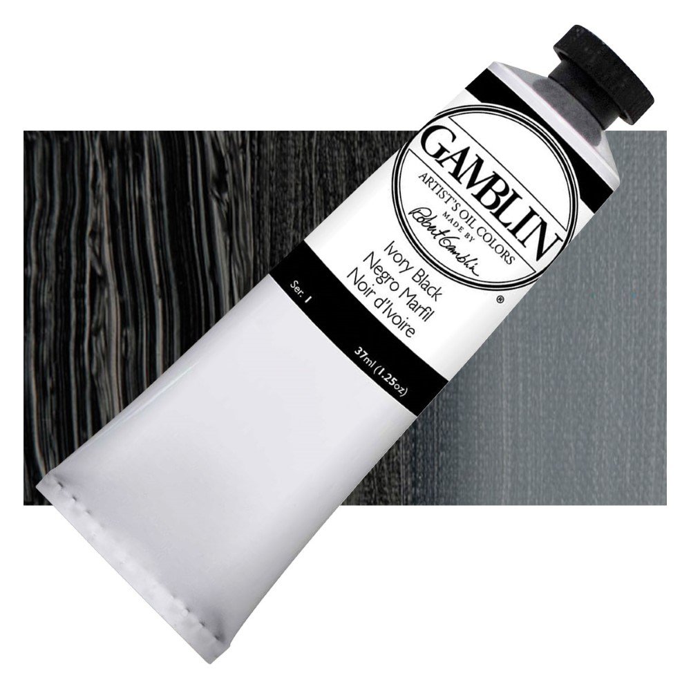 Gamblin - Gamblin Artist Grade Yağlı Boya 37Ml Seri 1 Ivory Black