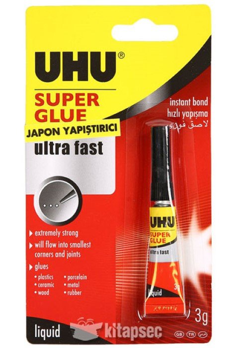 Uhu - Uhu Super Glue 3 Gr - Sıvı Japon Yapıştırıcı