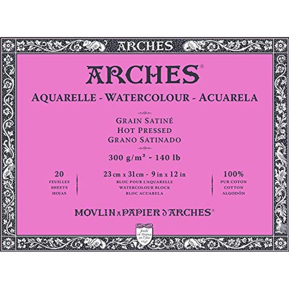 Arches - Arches Sulu Boya Blok Defter HP 300gr 23X31 20 Yaprak