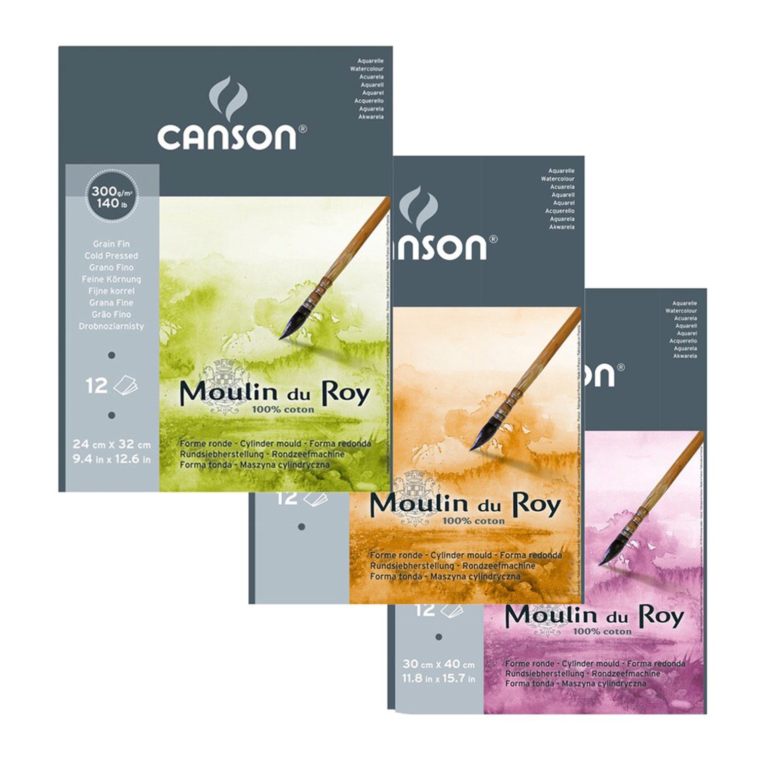 Canson - Canson Moulin Du Roy %100 Pamuk Suluboya Defterleri