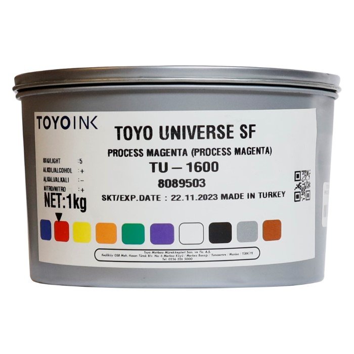 Toyo Ink - Toyo Ink Matbaa Boyasi Tu-1600 1 Kg Process Magenta 8089503