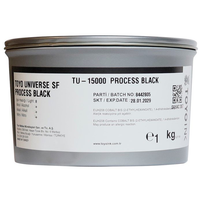 Toyo Ink - Toyo Ink Matbaa Boyasi Tu-1500 1 Kg Process Black 8213979