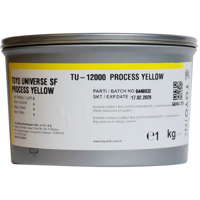 Toyo Ink - Toyo Ink Matbaa Boyasi Tu-1200 1 Kg Process Yellow 8239882