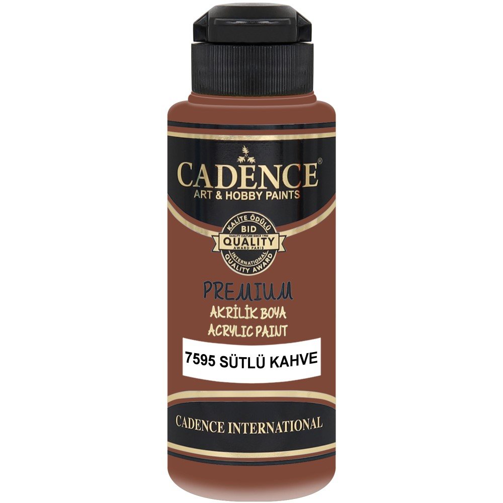 Cadence - Cadence Premium Akrilik Boya 7595 120ml Sütlü Kahve