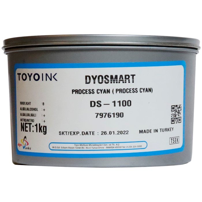 Toyo Ink - Toyo Ink Matbaa Boyası Ds-1100 Process 1 Kg Cyan 7962932