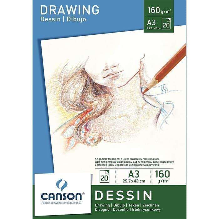 Canson - Canson Drawing Çizim Defteri 160 Gr A3 20 Sayfa 1557