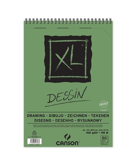 Canson - Canson XL Draw Resim Defteri 160gr A4 50 Yaprak