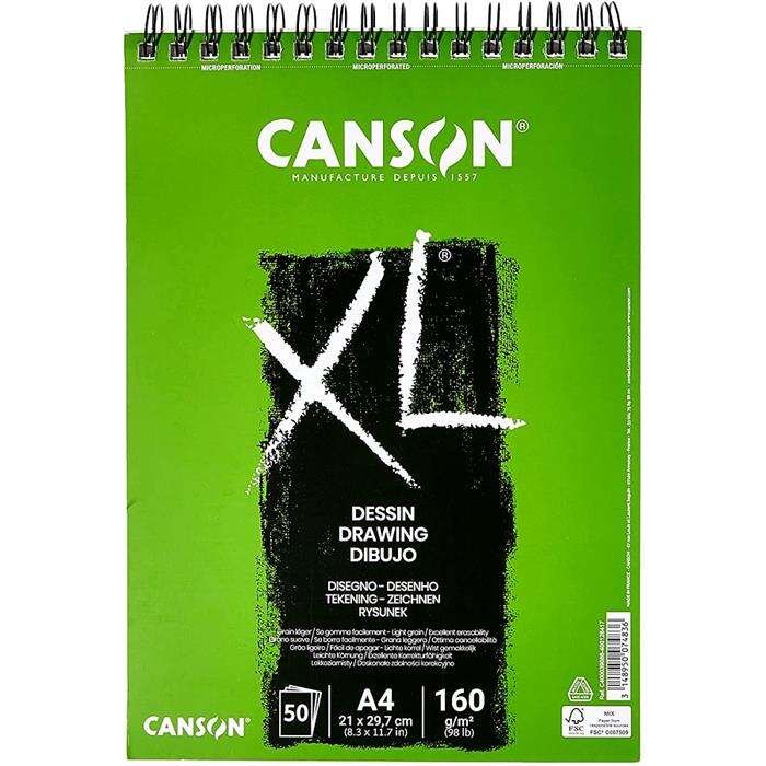 Canson - Canson XL Draw Resim Defteri 160gr A3 50 Yaprak