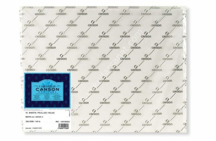 Canson - Canson Heritage Aquarelle 300Gr 56X76 İnce Doku Sulu Boya Kağıdı