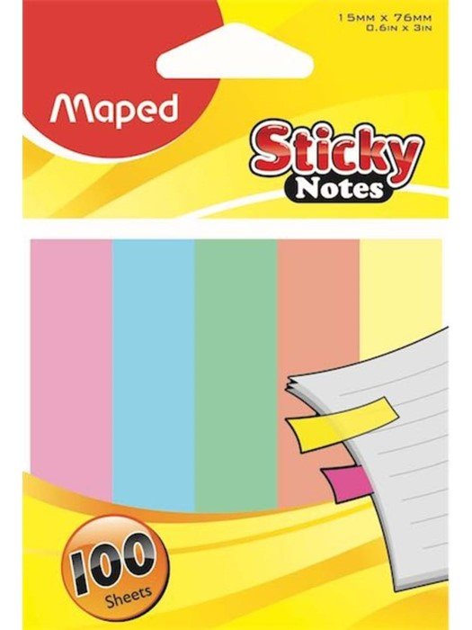 Maped - Maped Sticky Notes 15X76 Mm-100 Sf