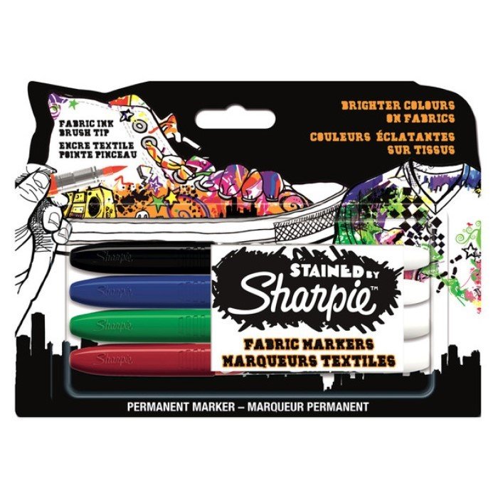 Sharpie - Sharpie Stained Tekstil Markör 4'Lü Blister