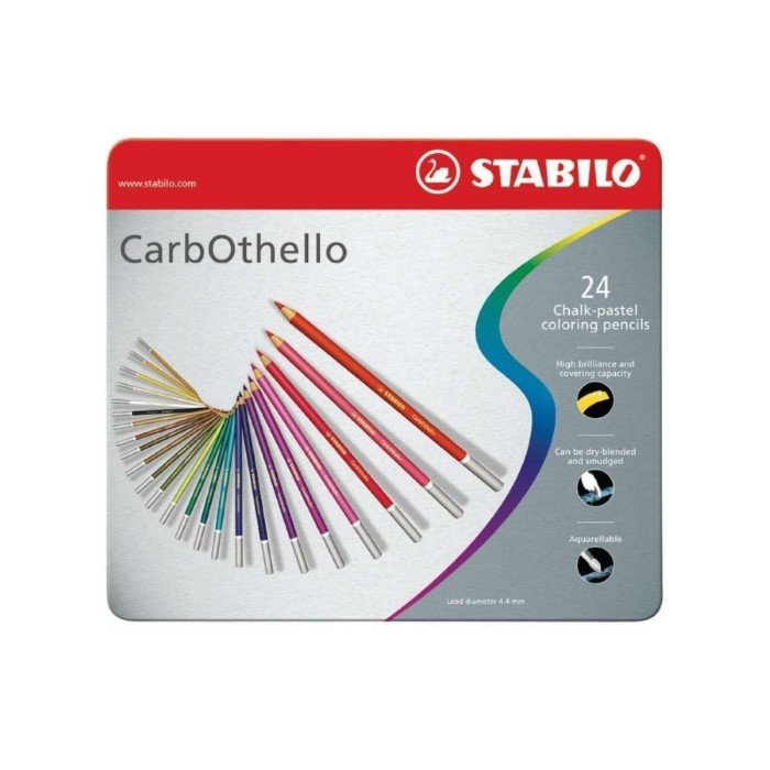 Stabilo - Stabilo Carbothello Kuruboya 24Lü Metal Kutu