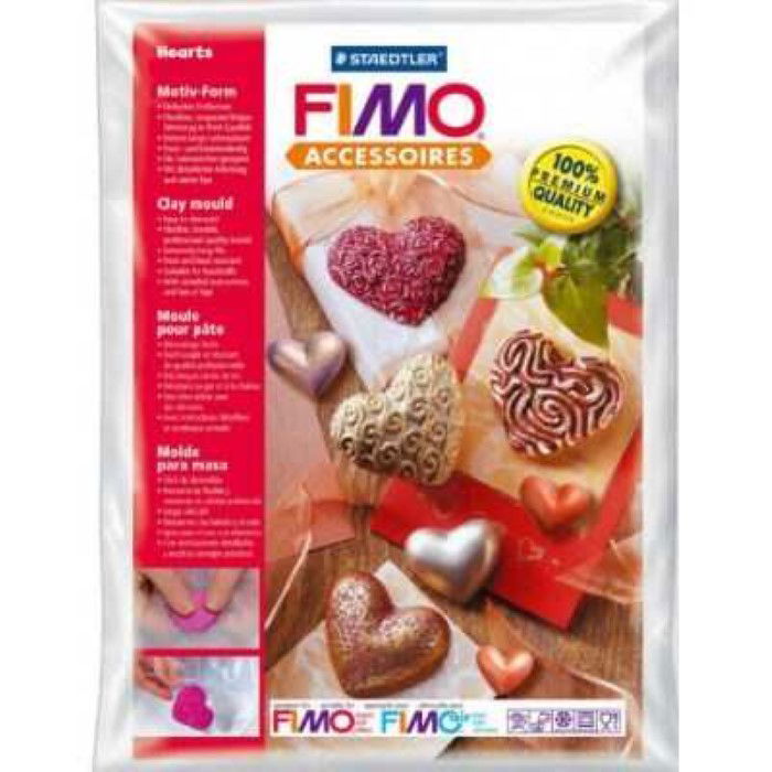 Fimo - Fimo Kil Kalıbı Kalpler Blister