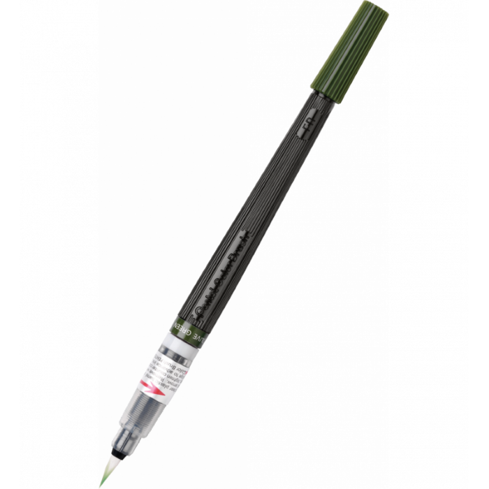 Pentel - Pentel Arts Colour Fırça Uç Boya Kalemi K.Yeşil