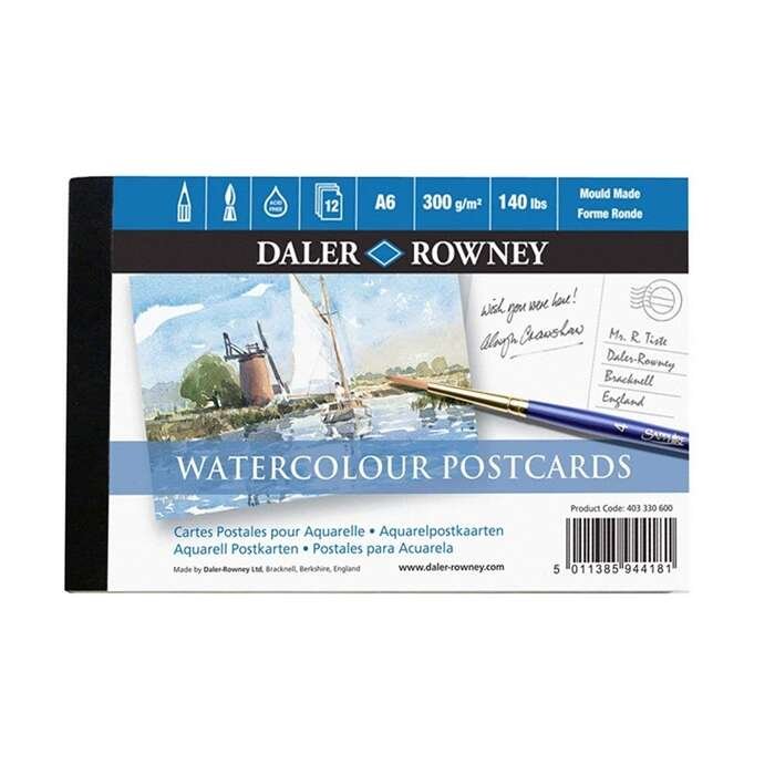 Daler Rowney - Daler Rowney Aquafine Postcards 300 Gr 12 Yp. A6