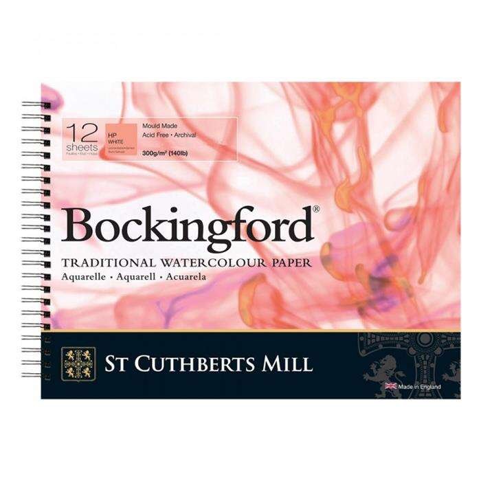 St.Cuthberts - Bockingford H.P. Spiral White 300 g/m² 180x130mm (7
