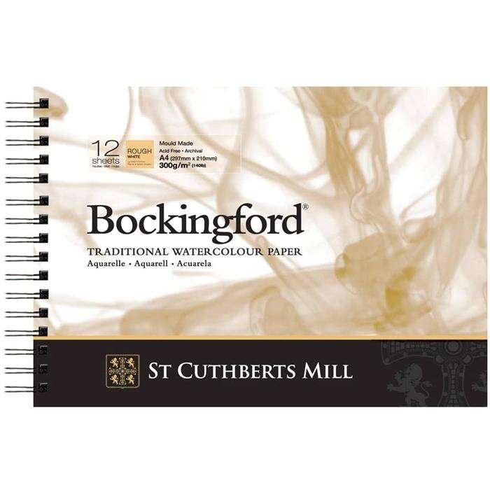 St.Cuthberts - Bockingford Rough Pads White 300 G/M2 A4