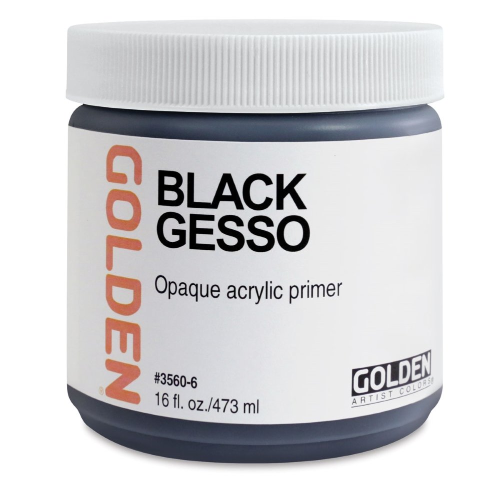Golden - Golden Akrilik Medium 473 Ml Black Gesso