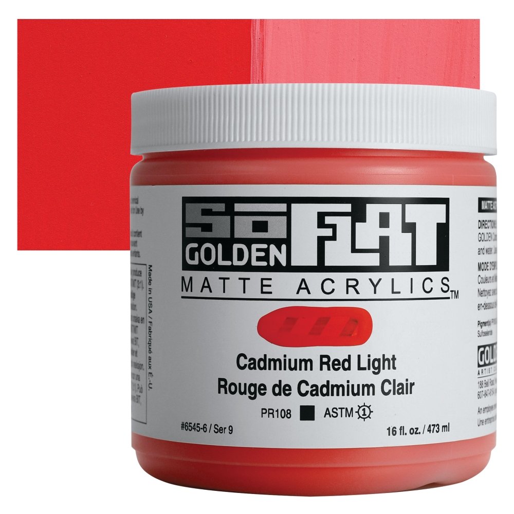 Golden - Golden Soflat Matte Akrilik Boya 473Ml S9 Cadmium Red Light