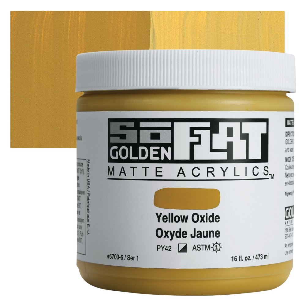 Golden - Golden Soflat Matte Akrilik Boya 473Ml S1 Yellow Oxide