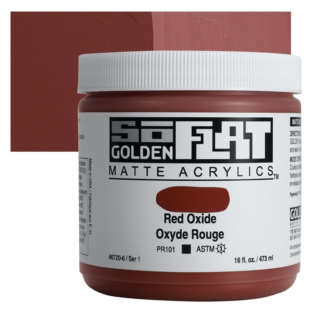 Golden - Golden Soflat Matte Akrilik Boya 473Ml S1 Red Oxide