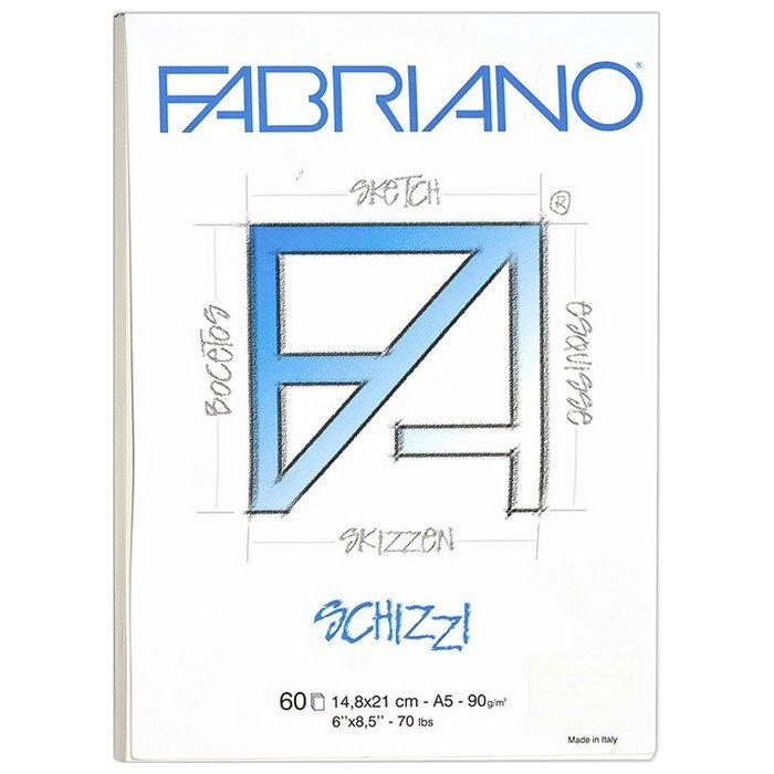 Fabriano - Fabriano Schizzi Clasico Eskiz Defteri 90gr A5 120 Yaprak