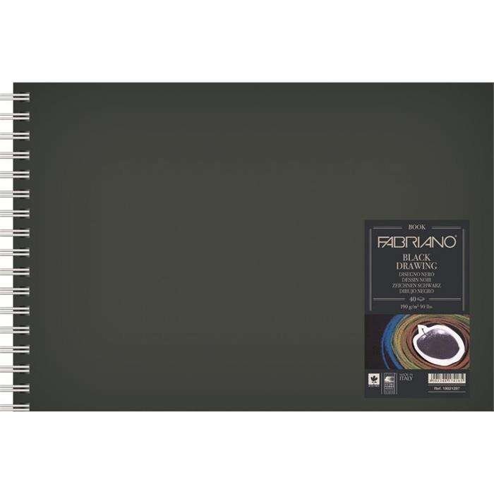 Fabriano - Fabriano Drawing Siyah Eskiz Defteri 190gr A5