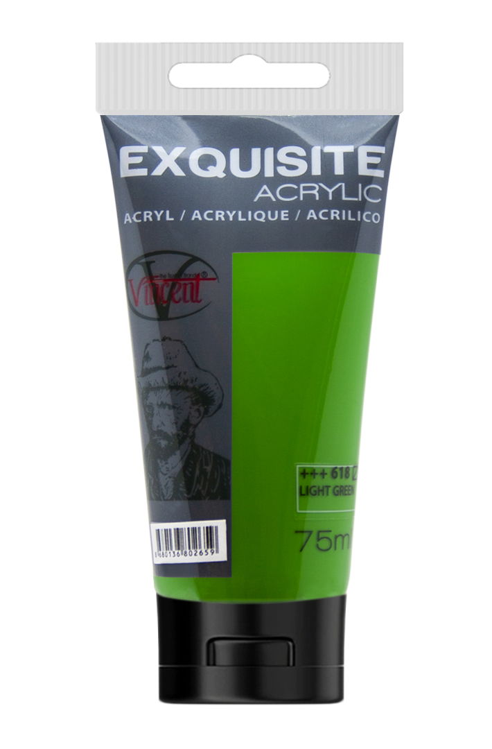 Vincent - Vincent Exquisite Akrilik Boya 75 ML Light Green