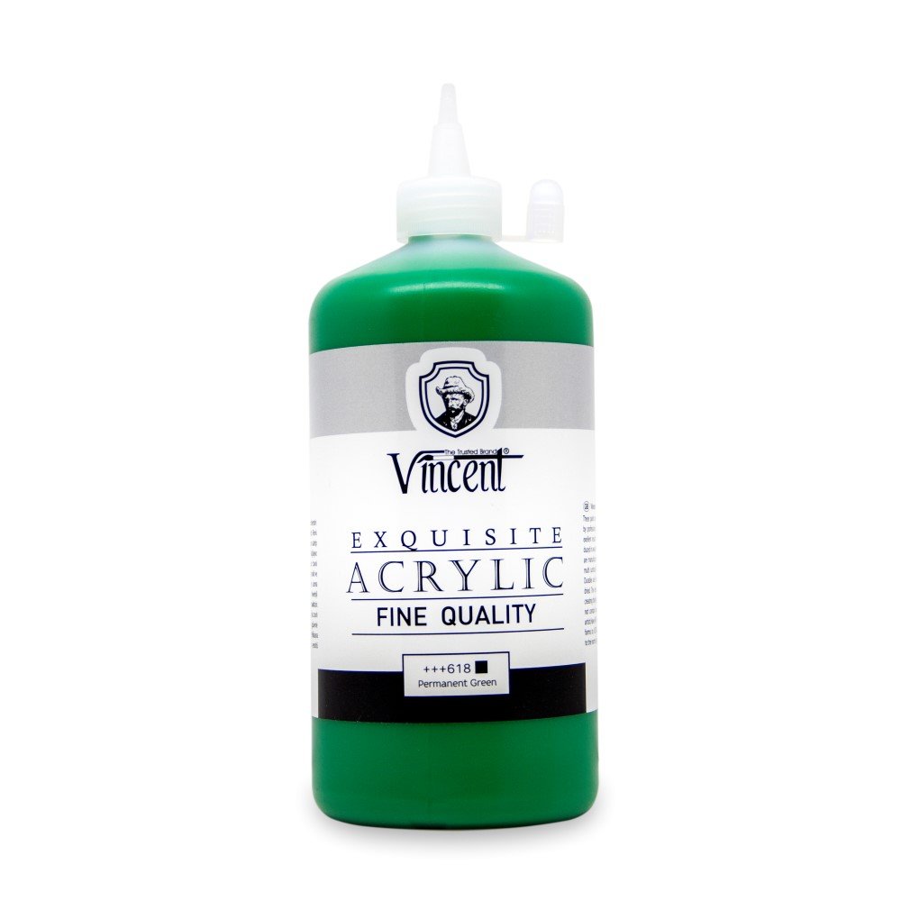 Vincent - Vincent New Series Akrilik Boya 500 Ml Permanent Green