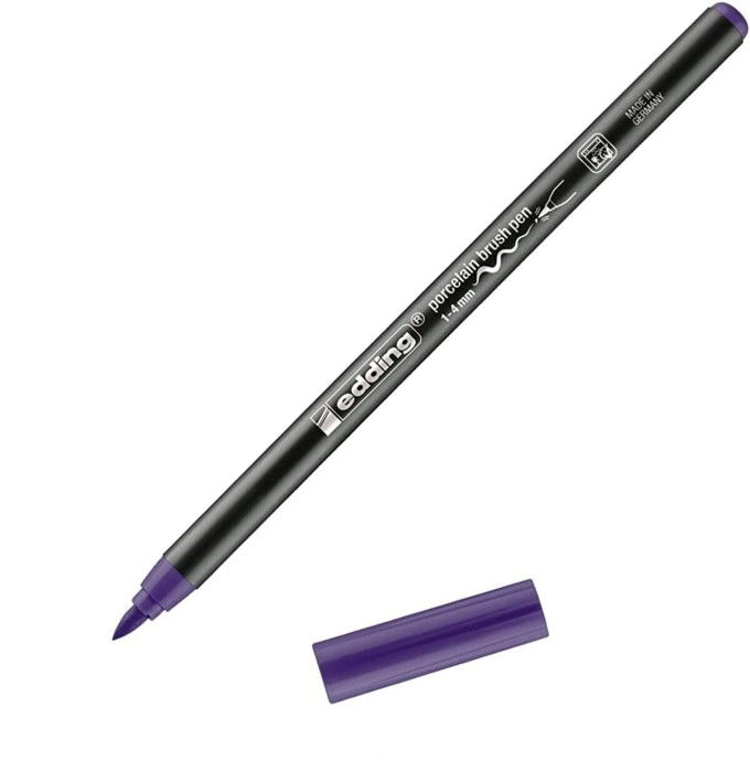 Edding - Eddıng E-4200 Porselen Brushpen Mor