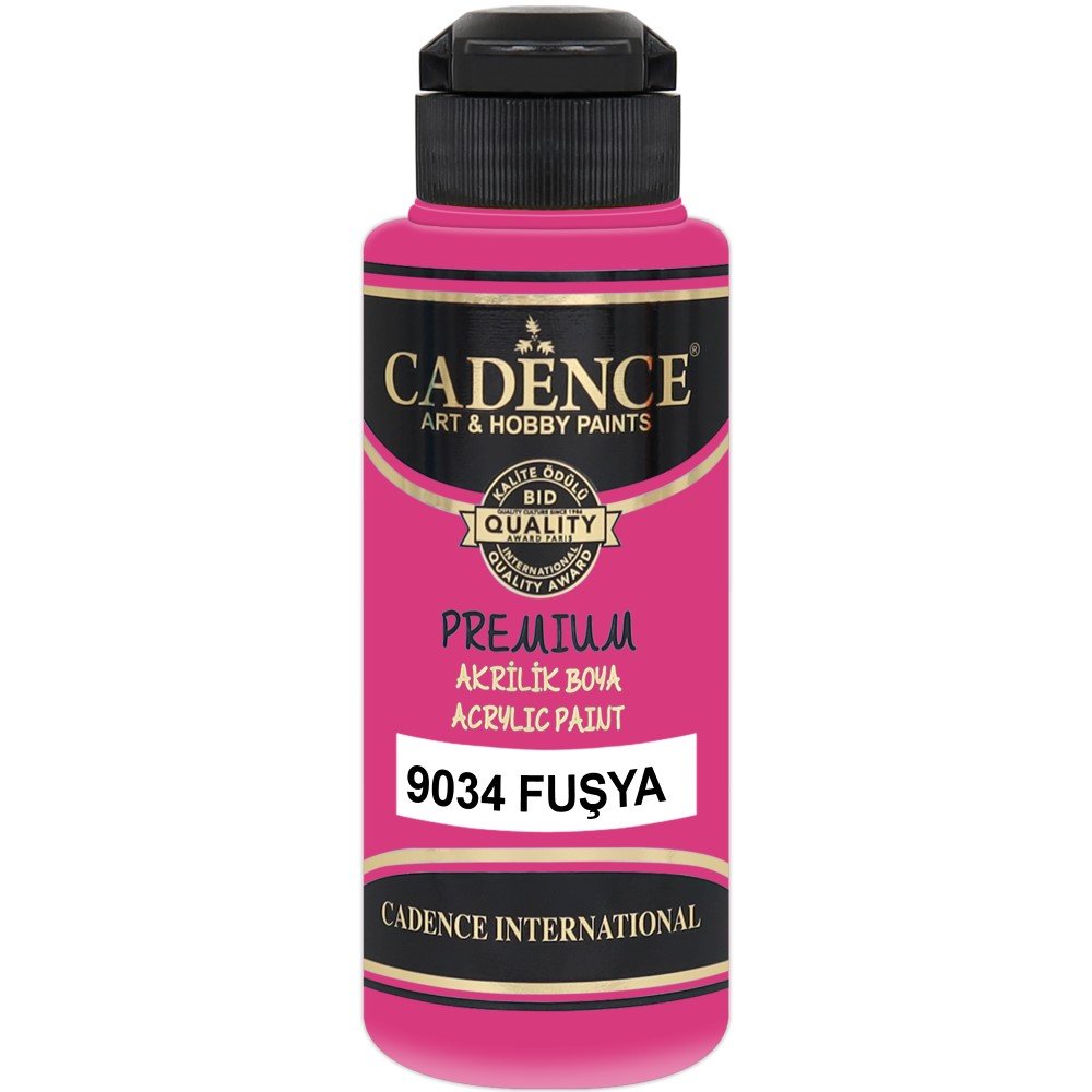 Cadence - Cadence Premium Akrilik Boya 9034 120ml Fuşya