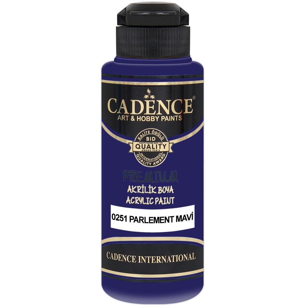 Cadence - Cadence Premium Akrilik Boya 0251 120ml Parlement Mavi