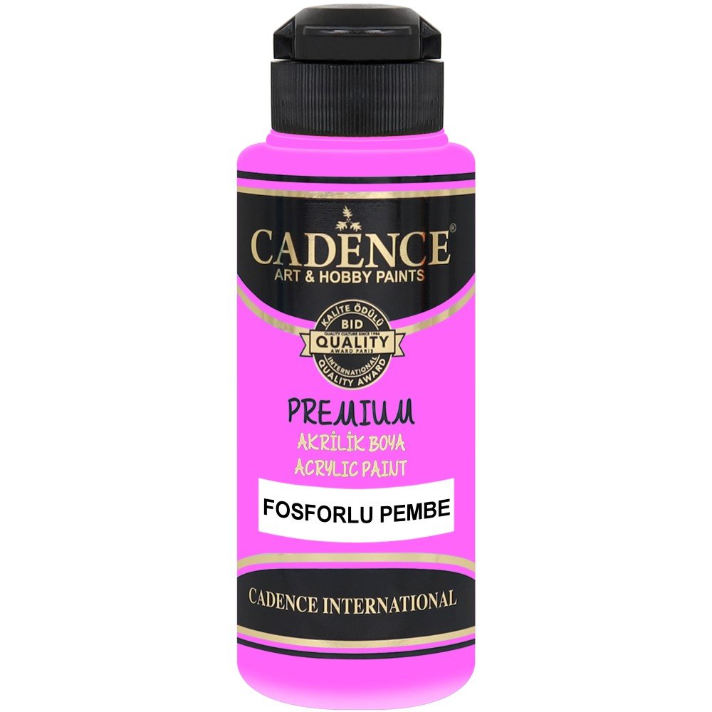 Cadence - Cadence Premium Akrilik Boya 3984 120ml Fosforlu Pembe
