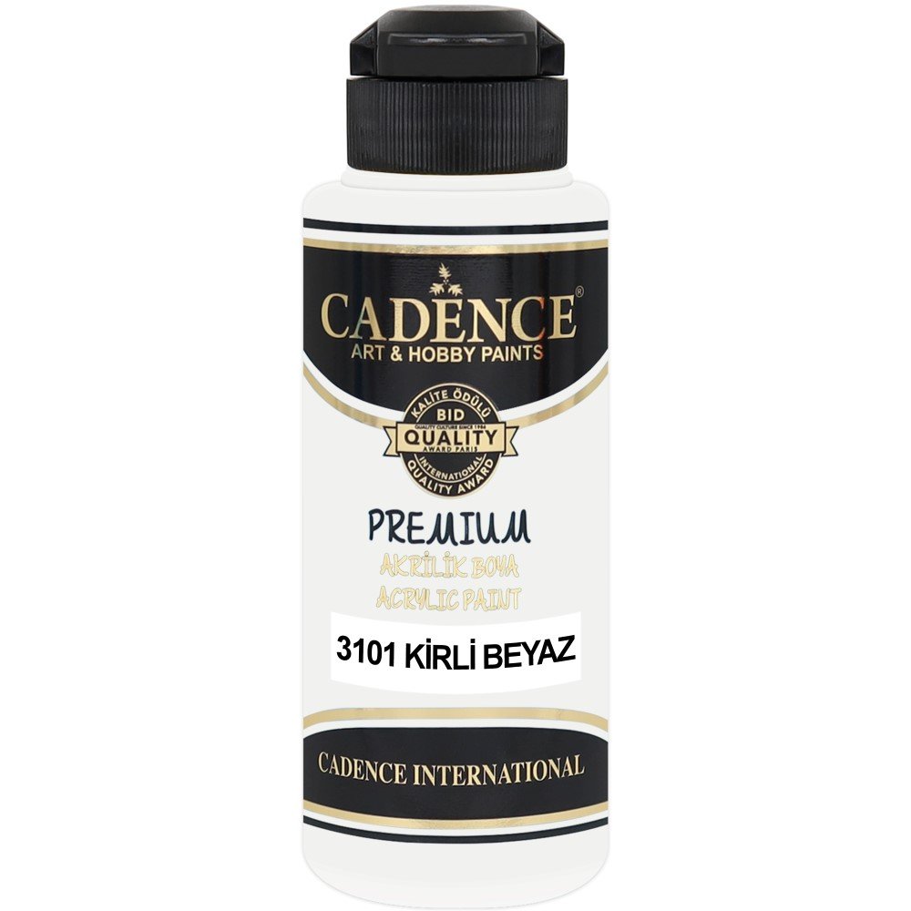 Cadence - Cadence Premium Akrilik Boya 3101 120ml Kirli Beyaz
