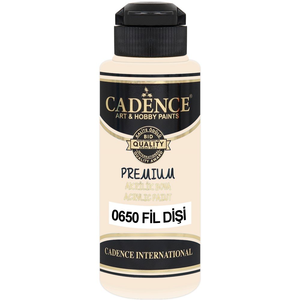 Cadence - Cadence Premium Akrilik Boya 0650 120ml Fildişi