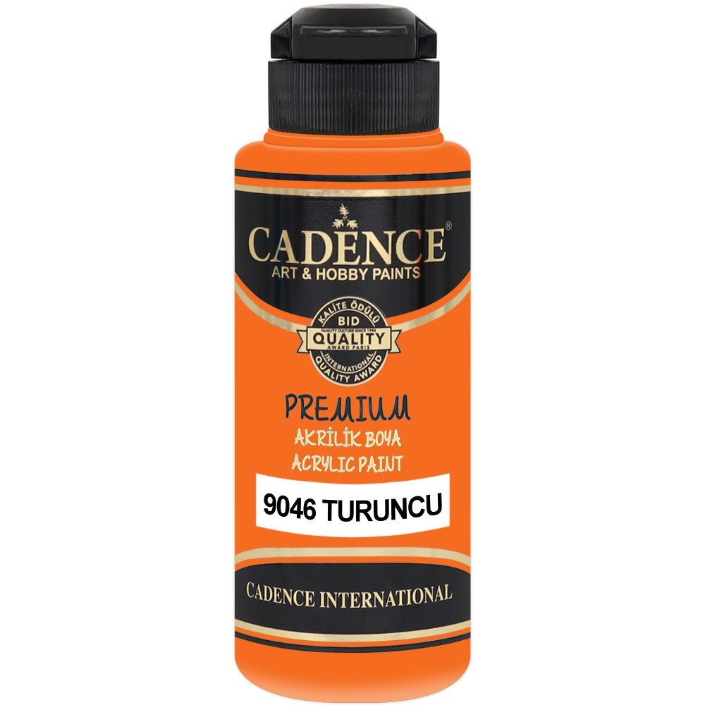 Cadence - Cadence Premium Akrilik Boya 9046 120ml Turuncu