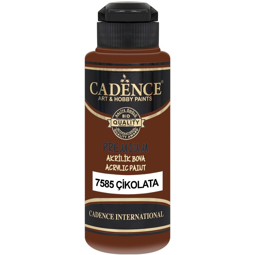 Cadence - Cadence Premium Akrilik Boya 7585 120ml Çikolata