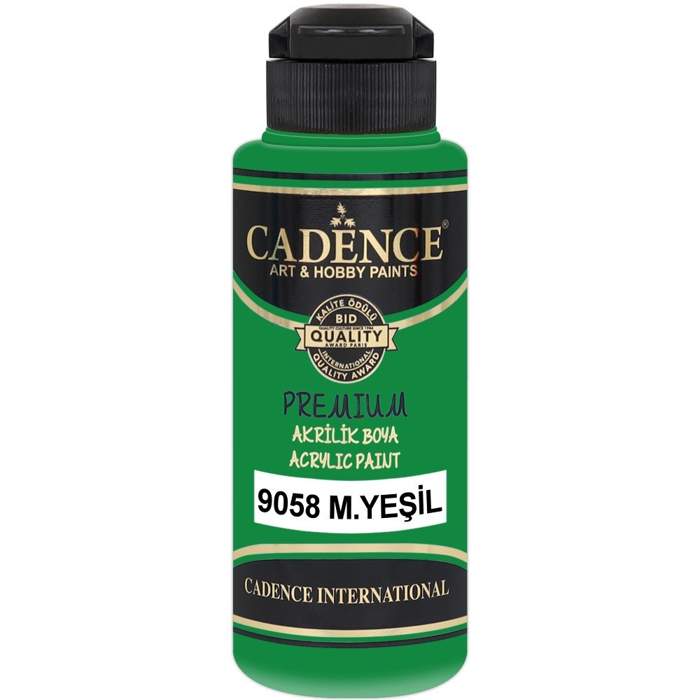 Cadence - Cadence Premium Akrilik Boya 9058 120ml M.Yeşil