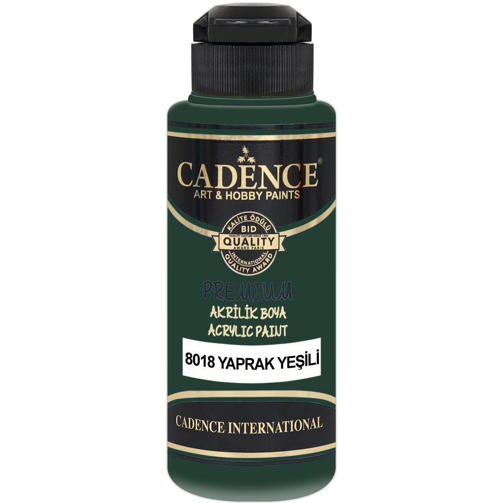 Cadence - Cadence Premium Akrilik Boya 8018 120ml Yaprak Yeşili