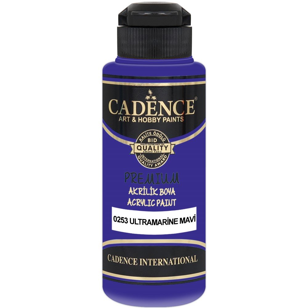 Cadence - Cadence Premium Akrilik Boya 0253 120ml Ultramarıne Mavi