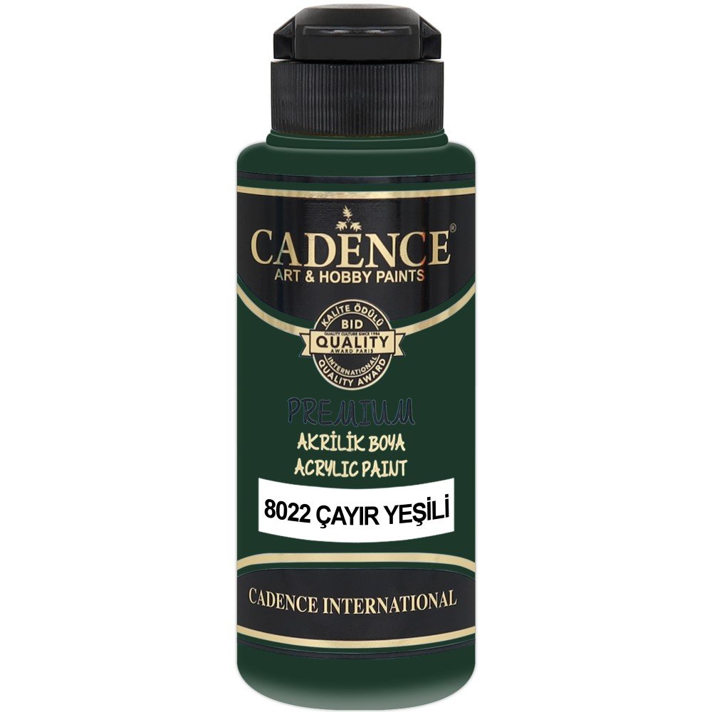 Cadence - Cadence Premium Akrilik Boya 8022 120ml Çayır Yeşili