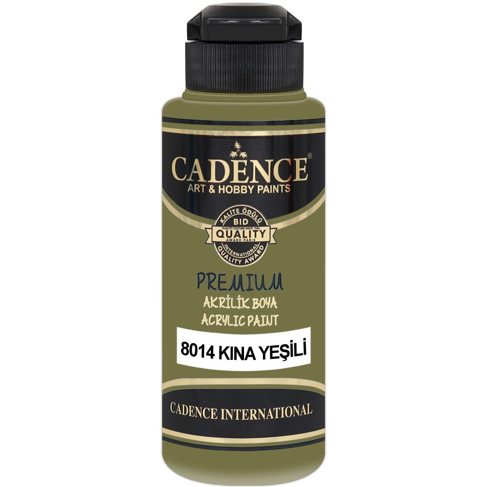 Cadence - Cadence Premium Akrilik Boya 8014 120ml Kına Yeşili