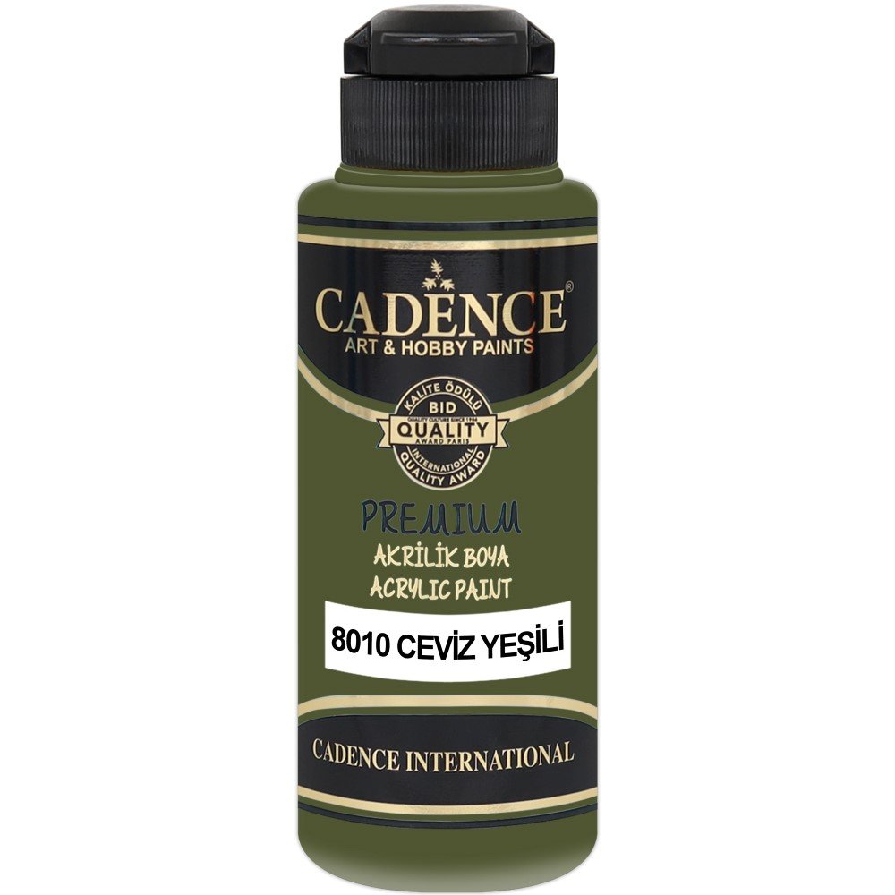 Cadence - Cadence Premium Akrilik Boya 8010 120ml Ceviz Yeşili