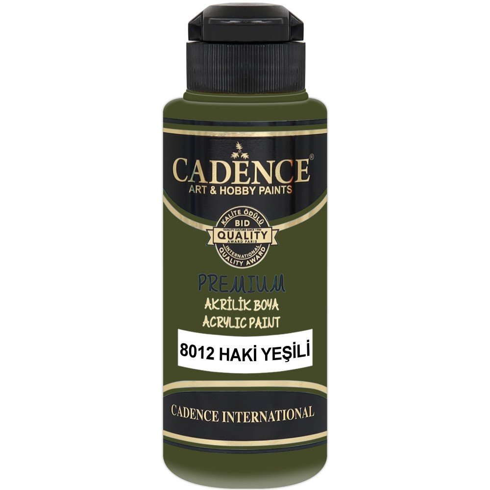 Cadence - Cadence Premium Akrilik Boya 8012 120ml Haki Yeşili