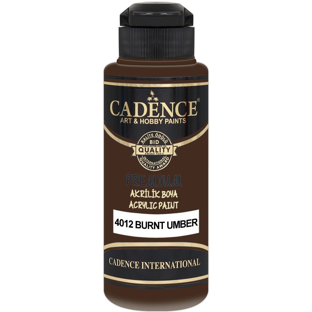 Cadence - Cadence Premium Akrilik Boya 4012 120ml Burnt Umber