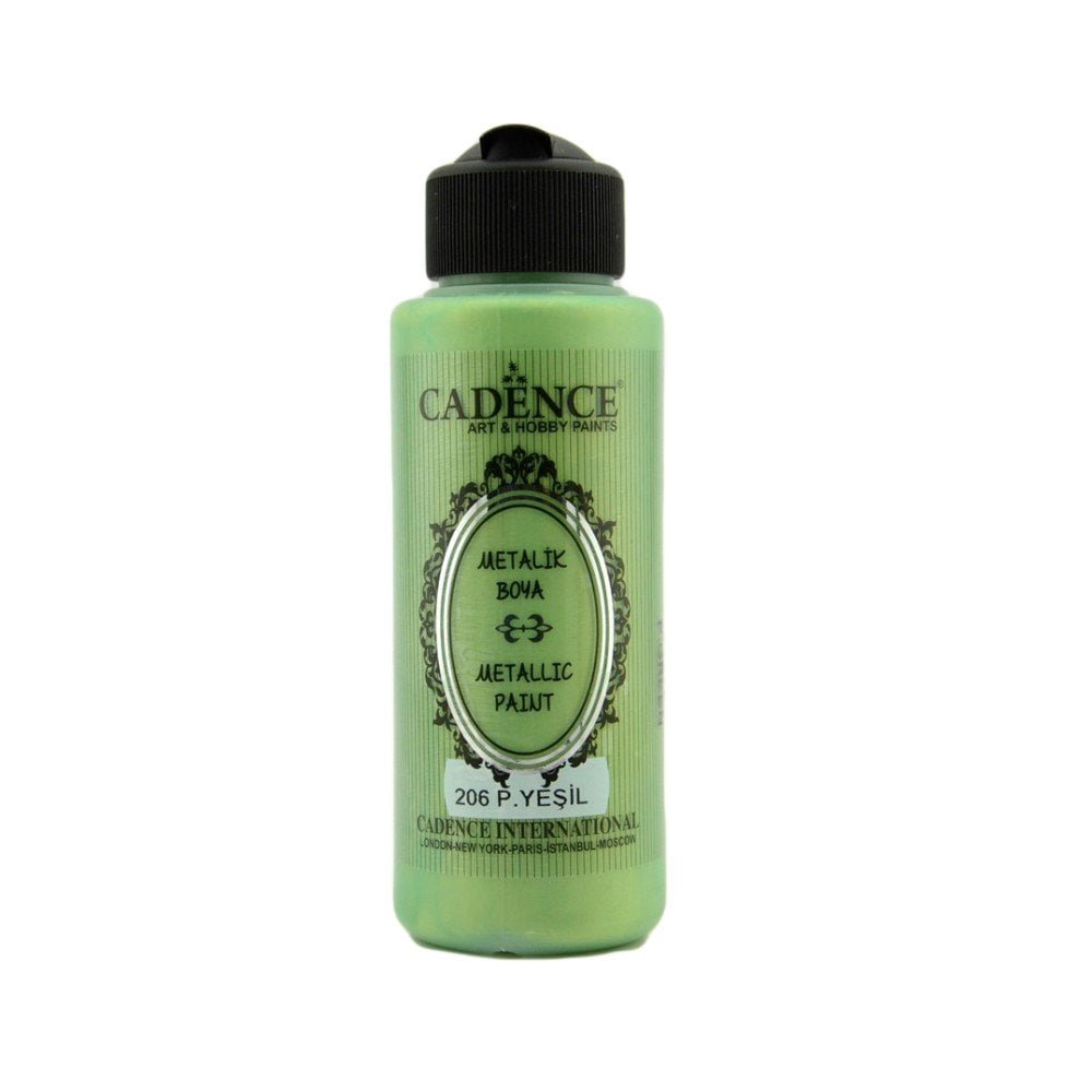 Cadence - Cadence Metalik Boya 206 120ml Pastel Yeşili