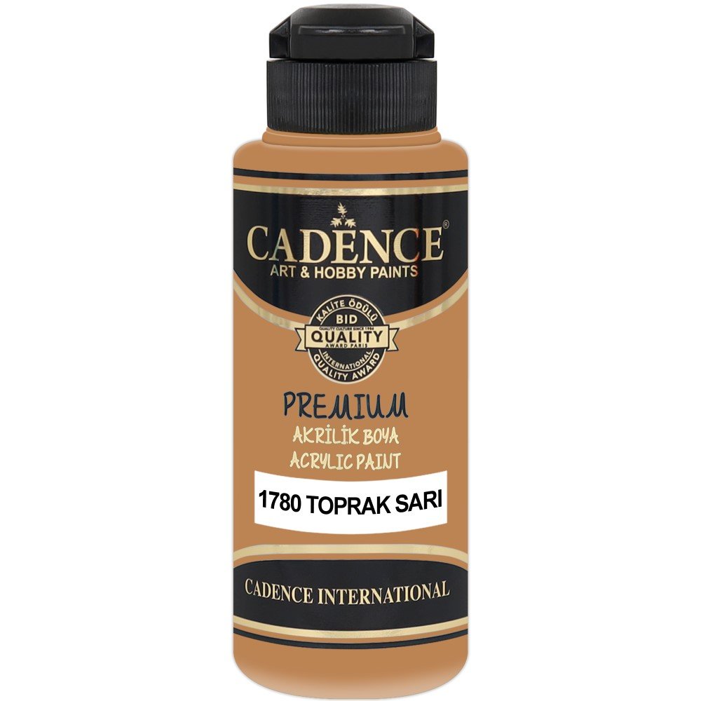 Cadence - Cadence Premium Akrilik Boya 120ml Toprak Sarı
