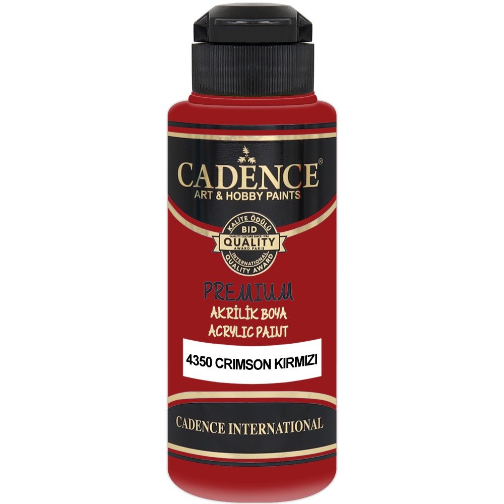 Cadence - Cadence Premium Akrilik Boya 120ml 4350 Crımson Kırmızı