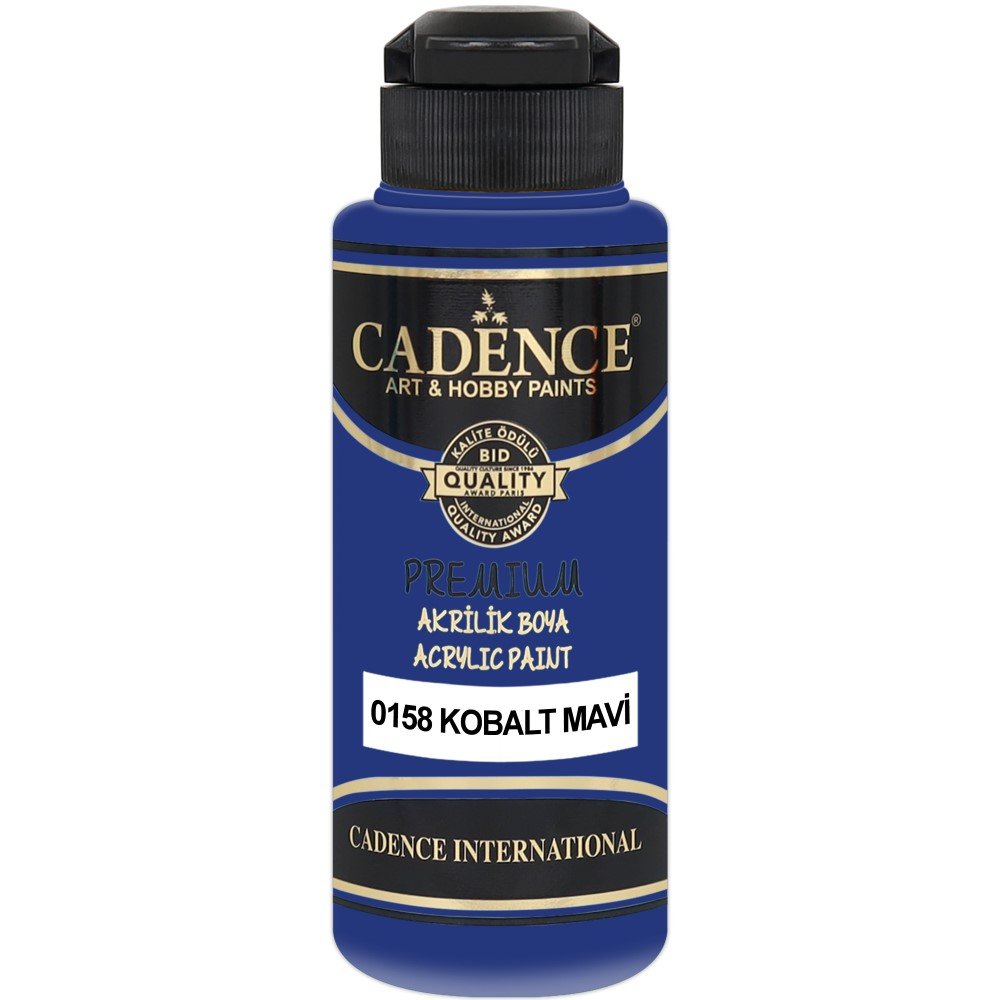 Cadence - Cadence Premium Akrilik Boya 0158 120ml Cobalt Mavi