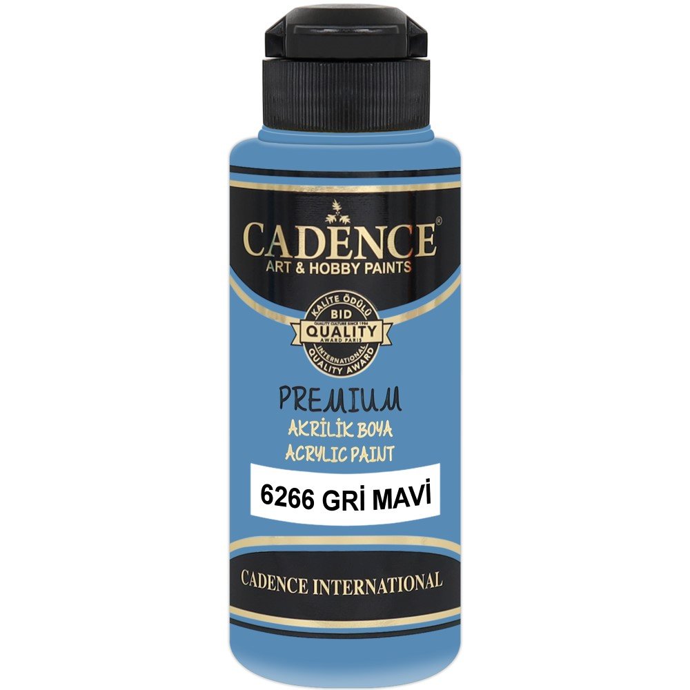 Cadence - Cadence Premium Akrilik Boya 6266 120ml Gri Mavi